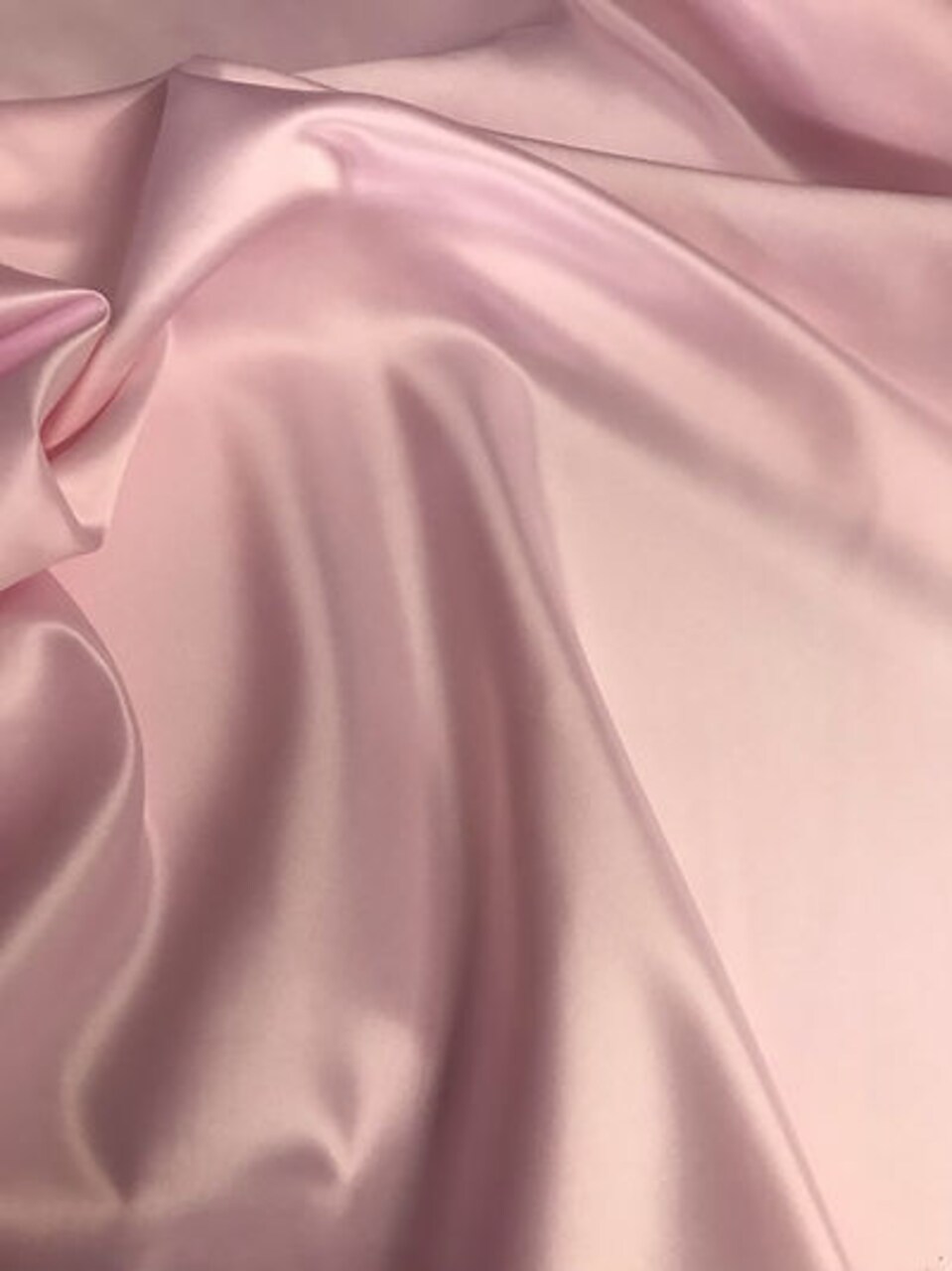 1 Yard Pink Dull Satin Fabric 58/59 Inches Wide Medium Weight Matte Finish